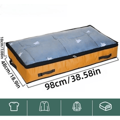 Large Capacity Underbed Clothes Box with Clear Cover
