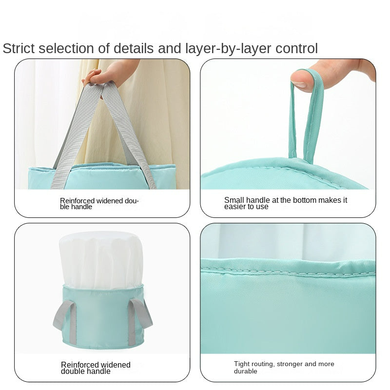 Foldable Water Bucket Outdoor Heat Insulation Travel Foot Bath Bucket