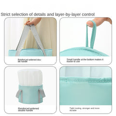Foldable Water Bucket Outdoor Heat Insulation Travel Foot Bath Bucket