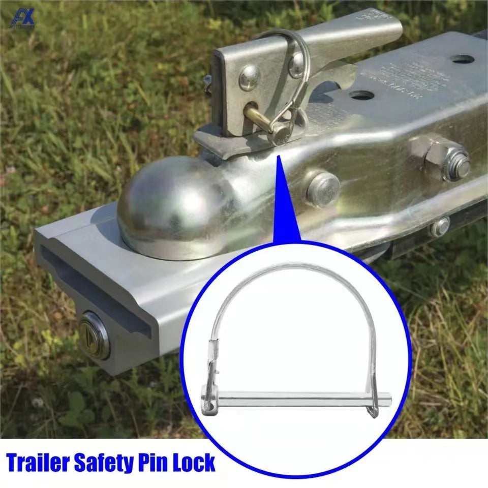 2pcs Stainless Steel 316 PTO Pin Round Arch Wire Shaft Locking Lock Pin
