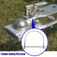 2pcs Stainless Steel 316 PTO Pin Round Arch Wire Shaft Locking Lock Pin