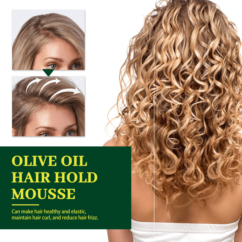 Olive Hair Hold Mousse Curly Portable Hair Styling Mousse