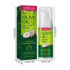 Olive Hair Hold Mousse Curly Portable Hair Styling Mousse