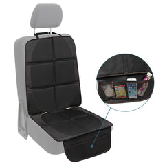 Car Seat Protector with 2 Mesh Pockets, Waterproof 600D Fabric