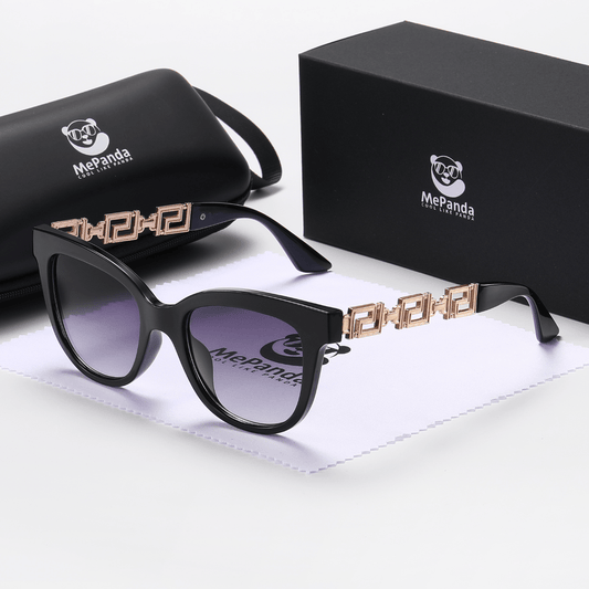 MePanda Vintage Temple Square Sunglasses