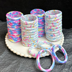 20pcs Unicorn Pattern Hair Tie Elastic Ponytail Holder for Women Girls