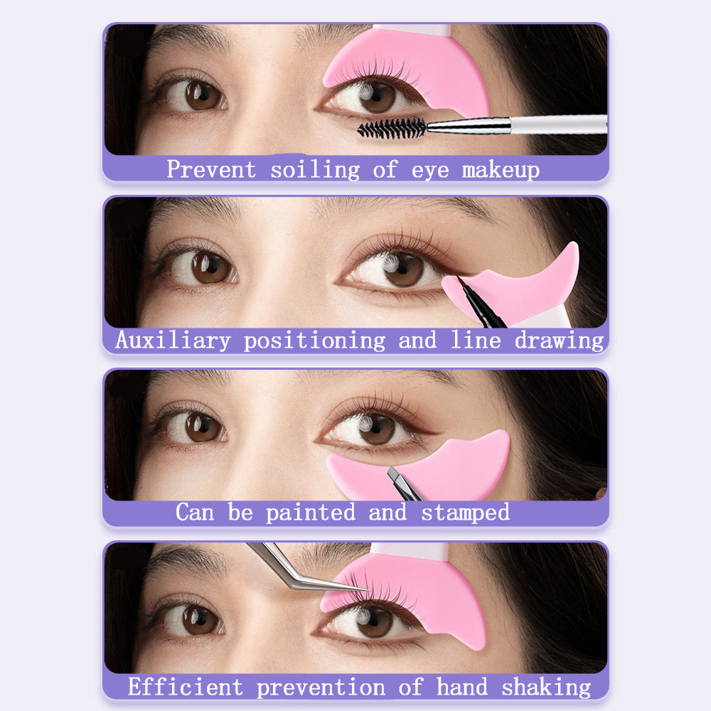 Eyelash Tool with Eyeliner Guide, Mascara Shield, Eye Shadow Applicator