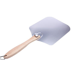 Metal Pizza Peel With Wooden Long Handle Kitchen Tools