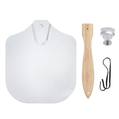 Metal Pizza Peel With Wooden Long Handle Kitchen Tools