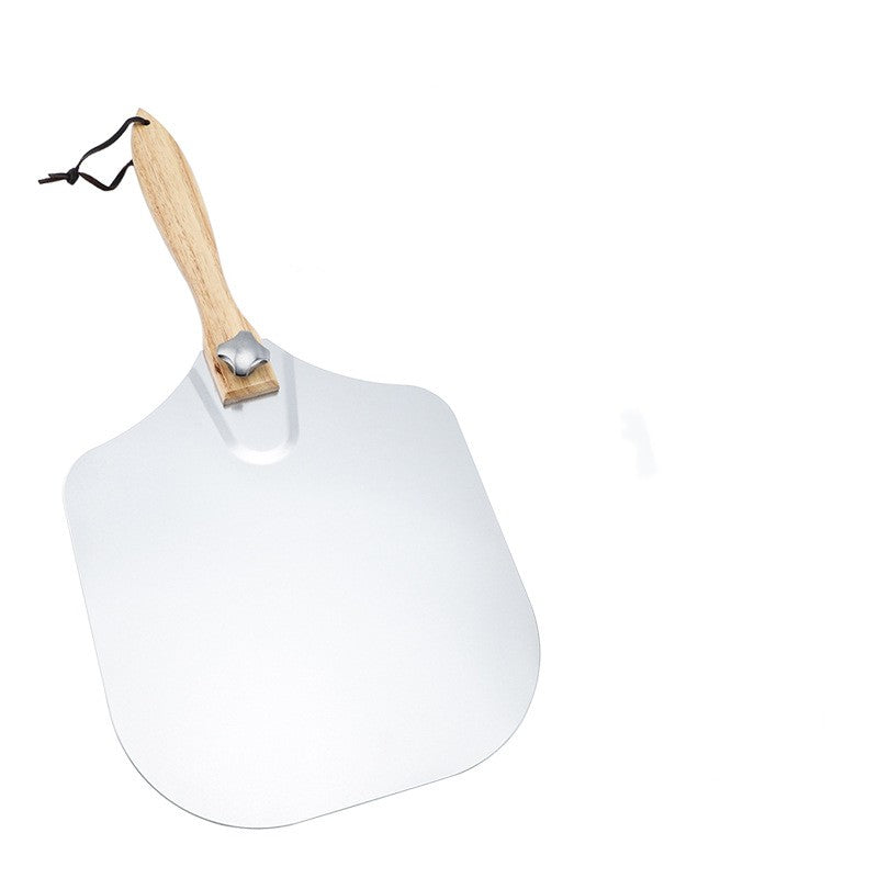 Metal Pizza Peel With Wooden Long Handle Kitchen Tools