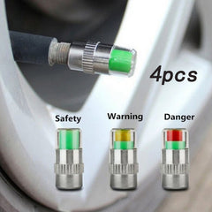 Tire Pressure Gauge Sensor with Alarm Monitoring Valve Cover