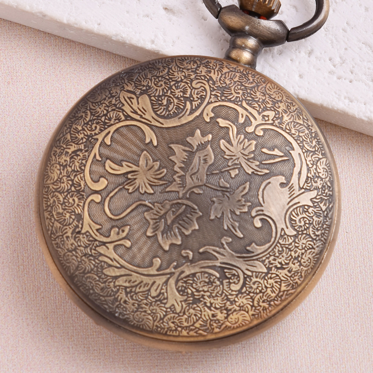 Boho Vintage Pocket Watch Grid Necklace
