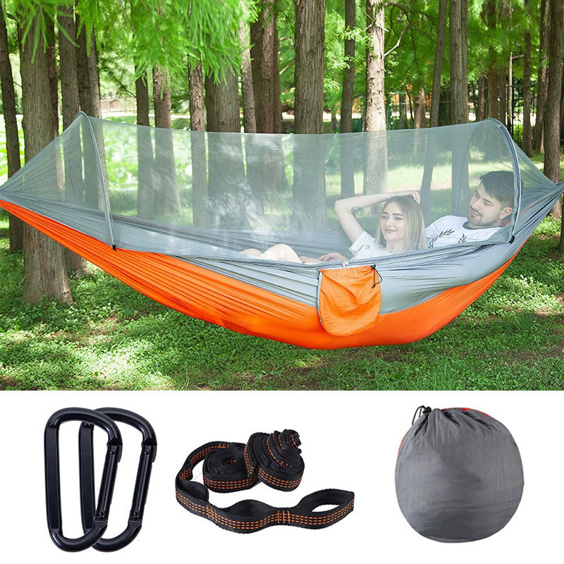 Portable Mosquito-Proof Sunshade Hammock for Camping