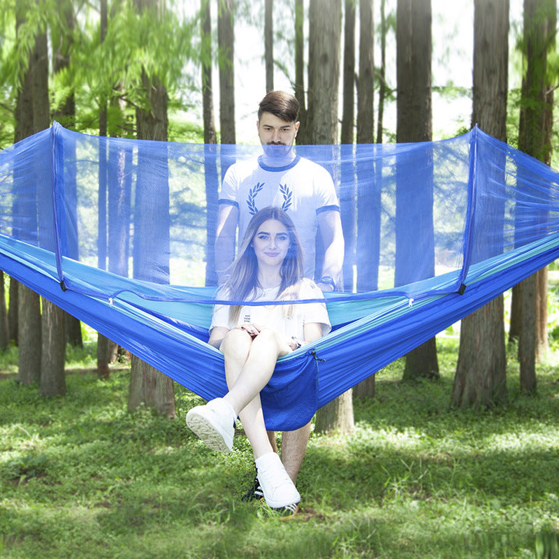 Portable Mosquito-Proof Sunshade Hammock for Camping