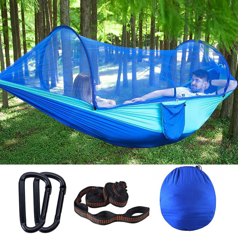 Portable Mosquito-Proof Sunshade Hammock for Camping