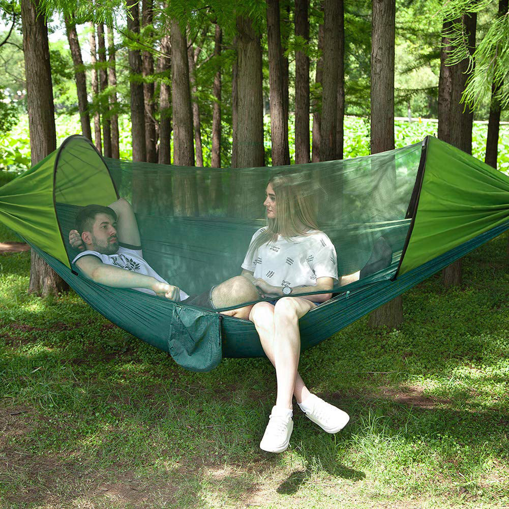 Portable Mosquito-Proof Sunshade Hammock for Camping