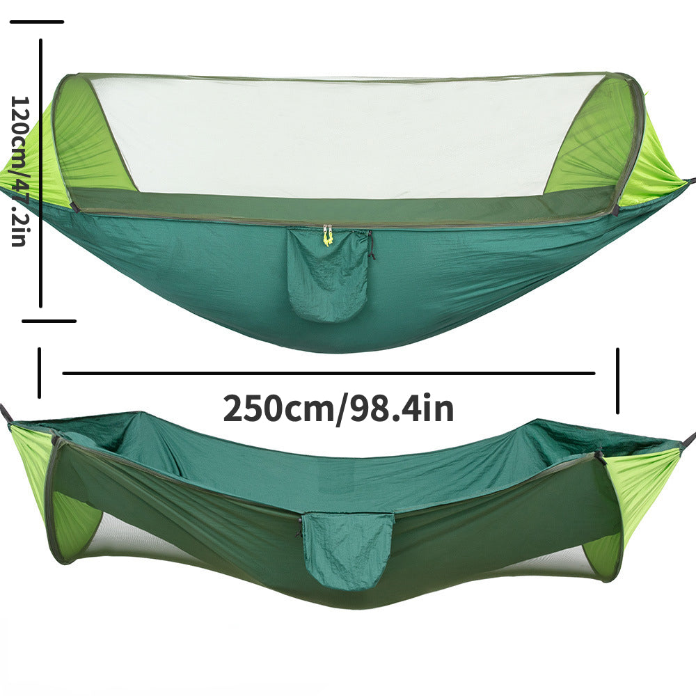 Portable Mosquito-Proof Sunshade Hammock for Camping