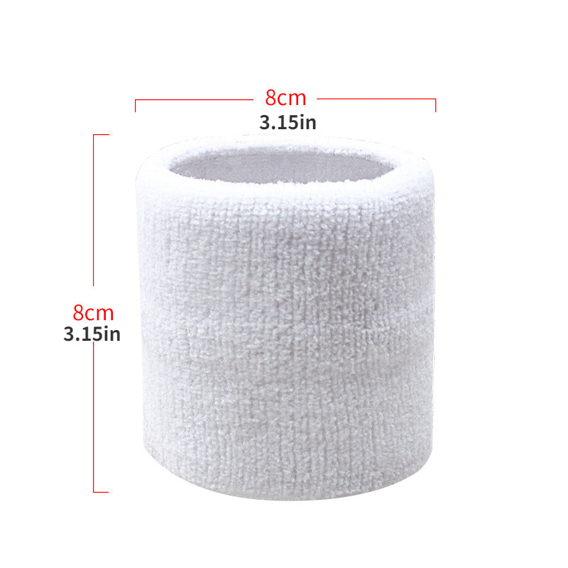 Cotton Wrist Support Wristband Sweat Towel Cuff for Sports