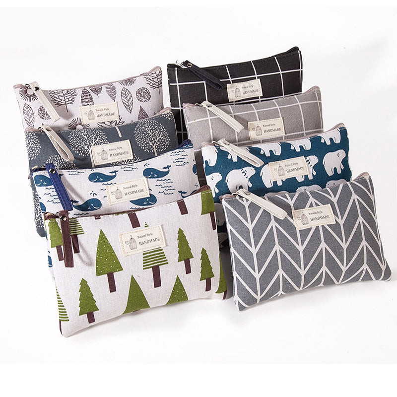 Zipper Cosmetic Pouch Travel Makeup Organizer