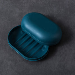 Oval Plastic Soap Box With Lid - Soap Dish Saver Waterproof Travel Case