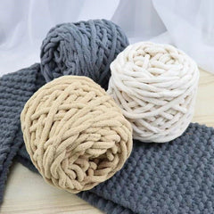 Soft Woolen Thread for Crocheting & Knitting DIY - Ice Strip Thread