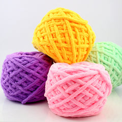 Soft Woolen Thread for Crocheting & Knitting DIY - Ice Strip Thread