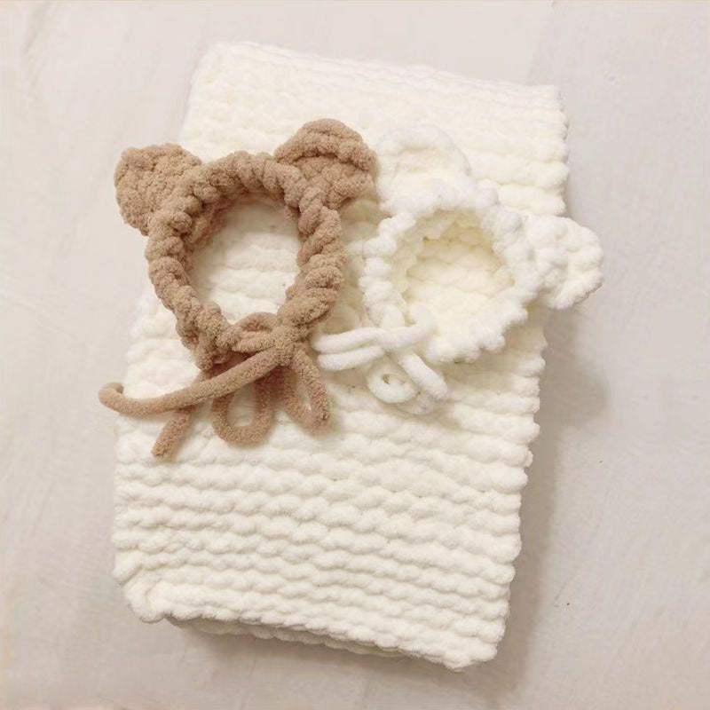 Soft Woolen Thread for Crocheting & Knitting DIY - Ice Strip Thread