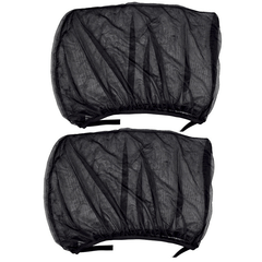 2pcs Car Side Window Sunshade UV Protection Mesh Visor Curtain