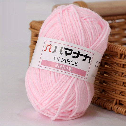 6 Rolls Soft Comfortable Knitting Yarn Skeins Assorted Colors for Crocheting
