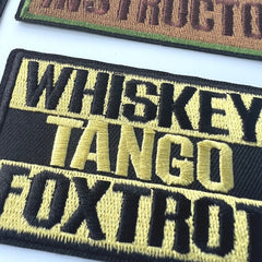 4pcs Punk Embroidered DIY Stickers for Assault Jacket