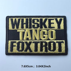 4pcs Punk Embroidered DIY Stickers for Assault Jacket
