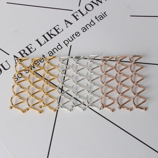 3pcs Golden Hair Pin Bun Style Maker Pins
