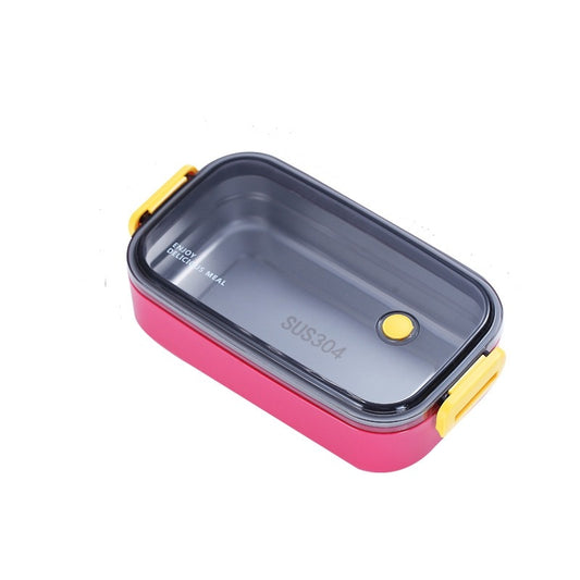 1 2 Layer Lunch Box Microwave Portable Leakproof Food Container