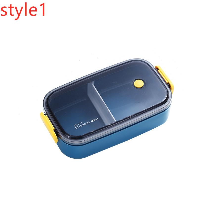 1 2 Layer Lunch Box Microwave Portable Leakproof Food Container