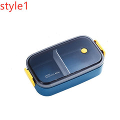 1 2 Layer Lunch Box Microwave Portable Leakproof Food Container