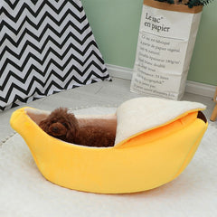 Cozy Banana Cat Bed Snuggly Cave For Your Furry