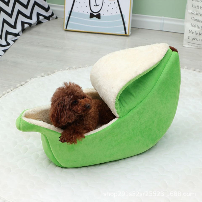 Cozy Banana Cat Bed Snuggly Cave For Your Furry