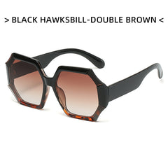 Oversized Polygon Sunglasses UV400 Sun Shades