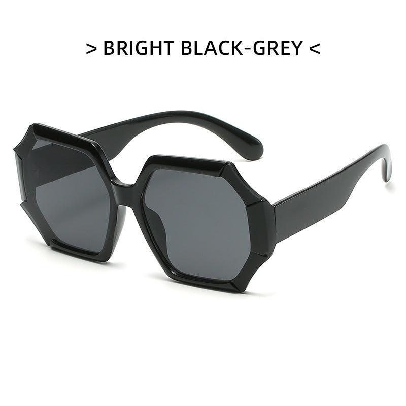 Oversized Polygon Sunglasses UV400 Sun Shades