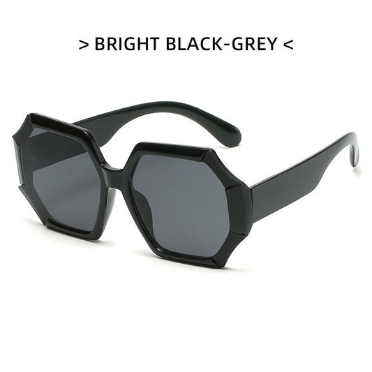 Oversized Polygon Sunglasses UV400 Sun Shades