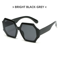 Oversized Polygon Sunglasses UV400 Sun Shades