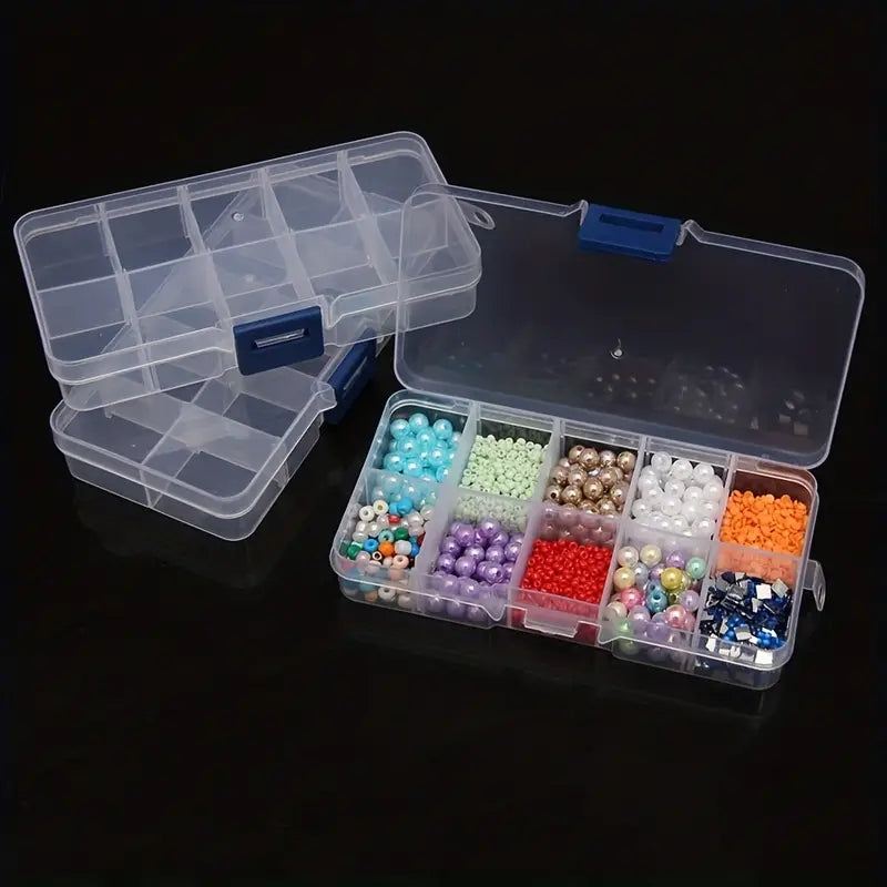 Adjustable Storage Box Jewelry Beads Charms Organizer Container DIY Craft