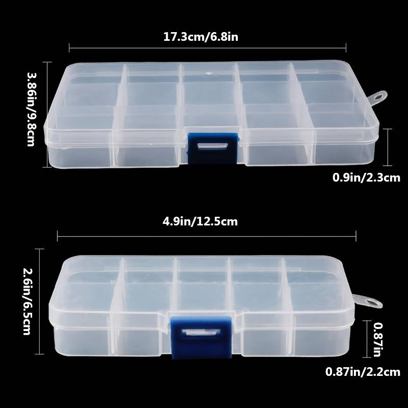 Adjustable Storage Box Jewelry Beads Charms Organizer Container DIY Craft