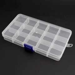 Adjustable Storage Box Jewelry Beads Charms Organizer Container DIY Craft
