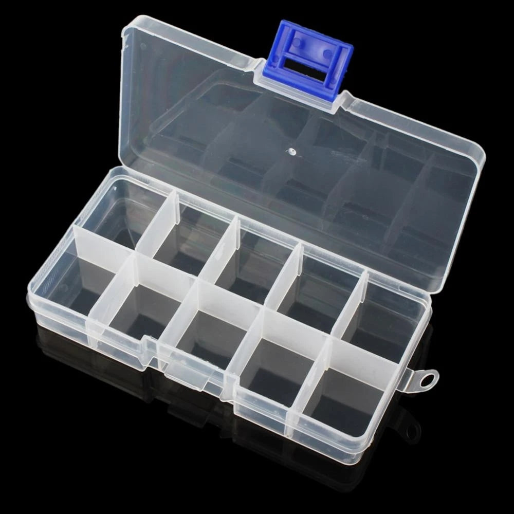 Adjustable Storage Box Jewelry Beads Charms Organizer Container DIY Craft