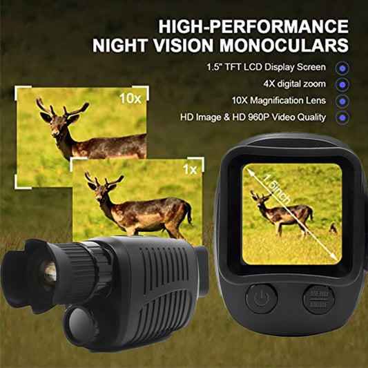 R7 Night Vision Monocular Infrared Optical Monocular 5X Digital Zoom
