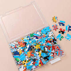 Puzzle Storage Toy Brick Sorting Box Small Pellet Organizing Box