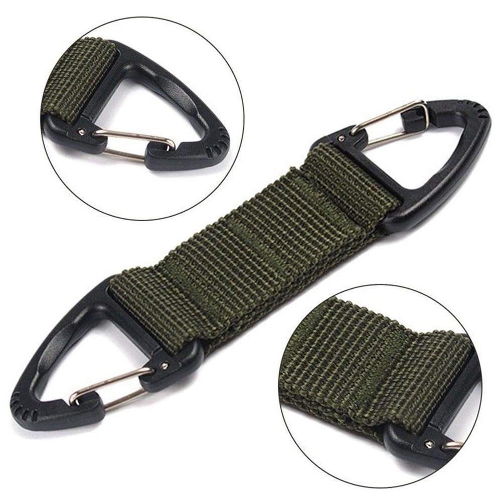 3pcs Outdoor Tactical Carabiner Durable Nylon Webbing Multifunctional