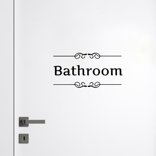 3pcs Set Vinyl Wall Sticker Laundry Signs Toilet Decals Home Decor Letter