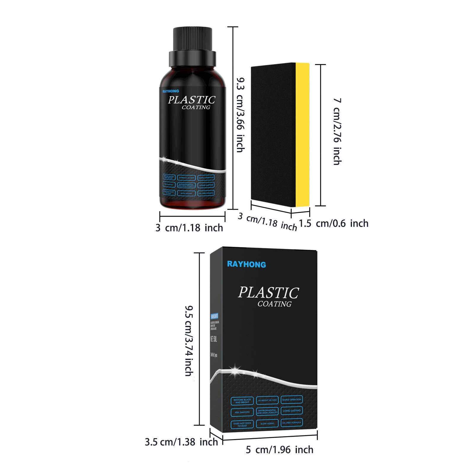 Car Plastic Refurbishment Interior Panel Wax Varnish